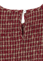 Kleid Elin Smock – Brick Check – Bio-Baumwolle – Konges Sløjd