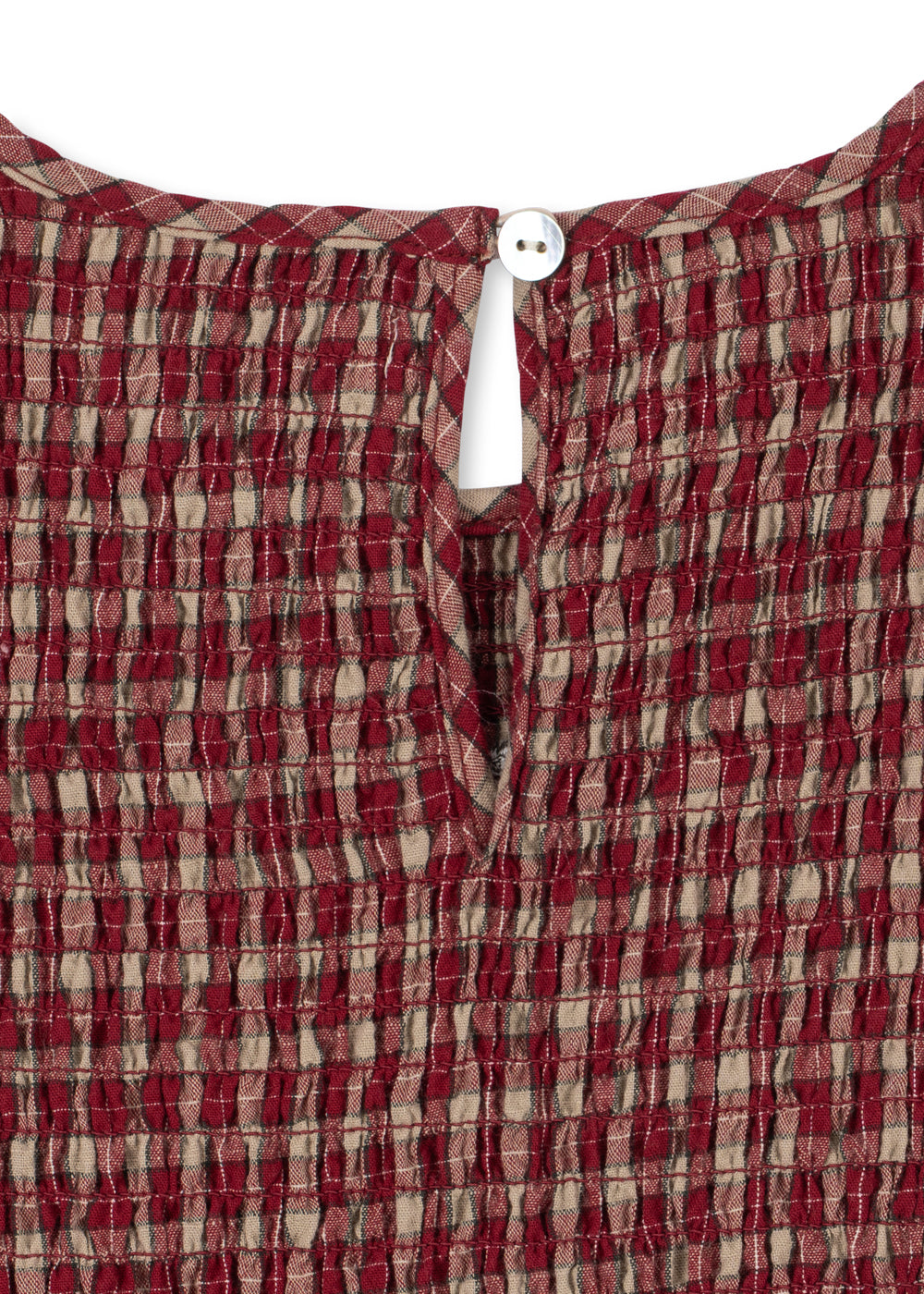 Kleid Elin Smock – Brick Check – Bio-Baumwolle – Konges Sløjd