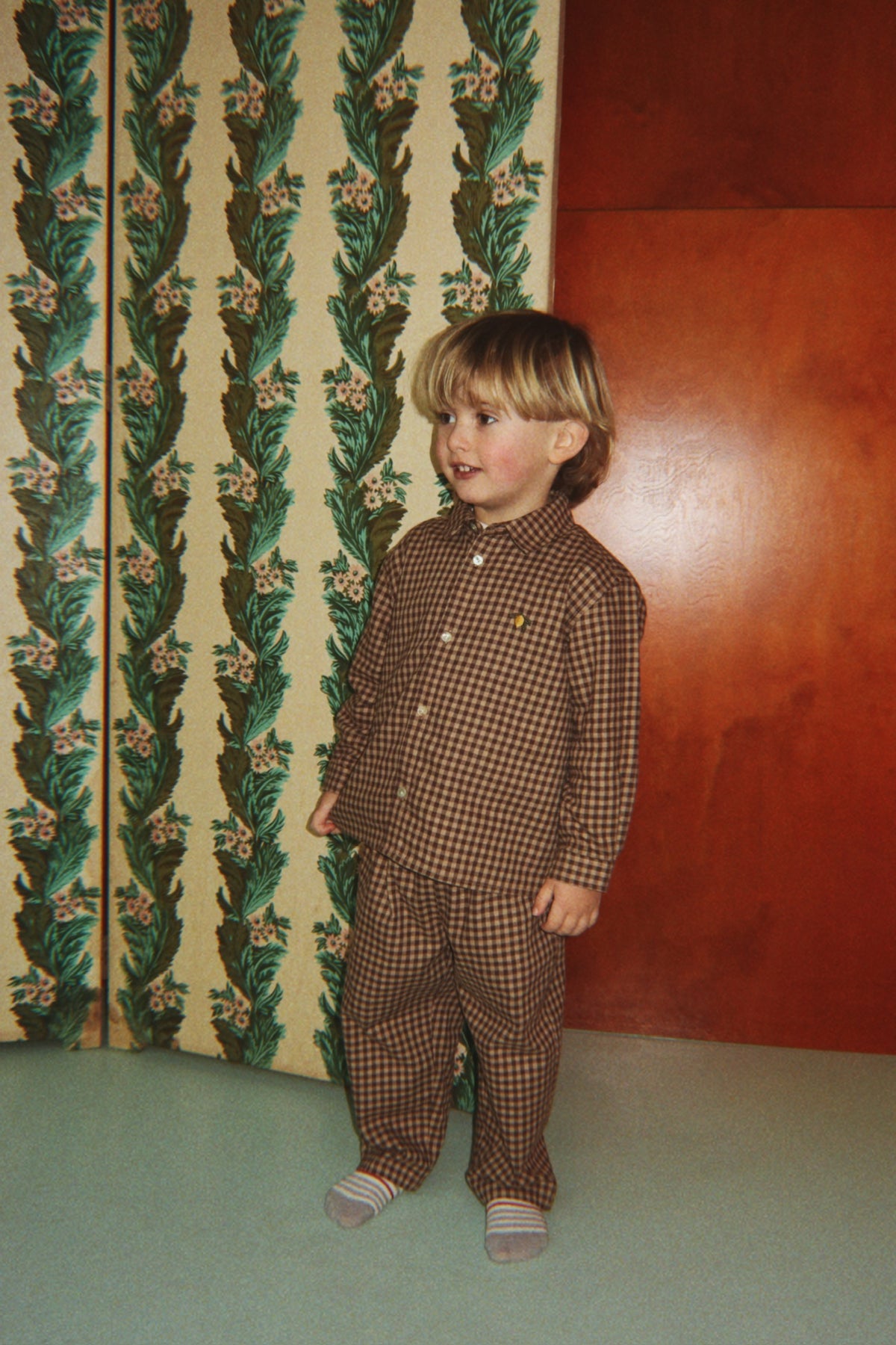 Chemise en flanelle Foret – Carreaux Chocolat – Coton biologique – Konges Sløjd