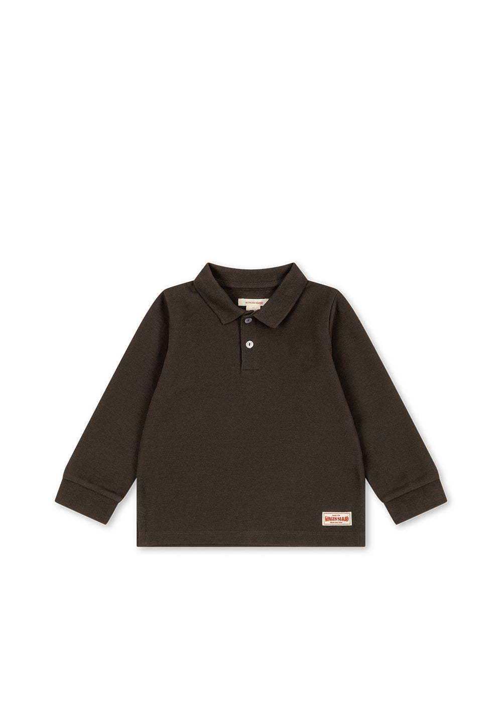 Long Sleeve Polo Florian – Slate Black – Organic Cotton – Konges Sløjd