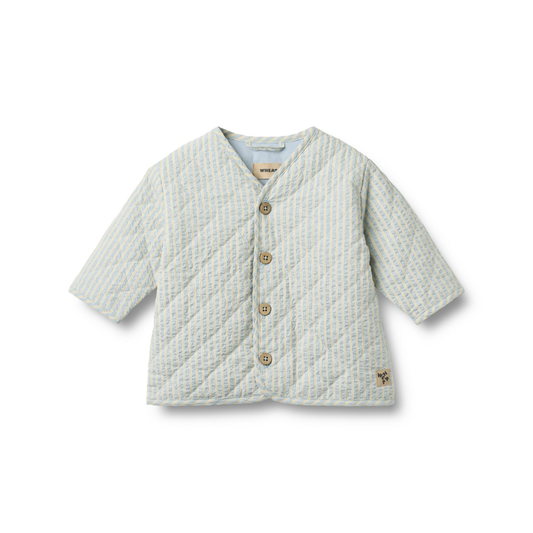 Zomerjasje - Quilt Jacket Saxo - Biologisch katoen - Summer sky stripe/Blauw - Wheat voor